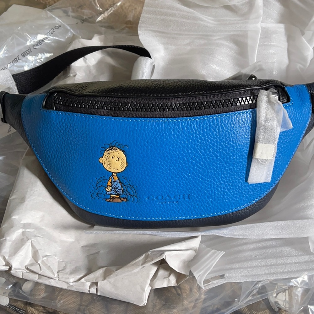 Coach X Peanuts Mini Warren Belt Bag With Pig Pen